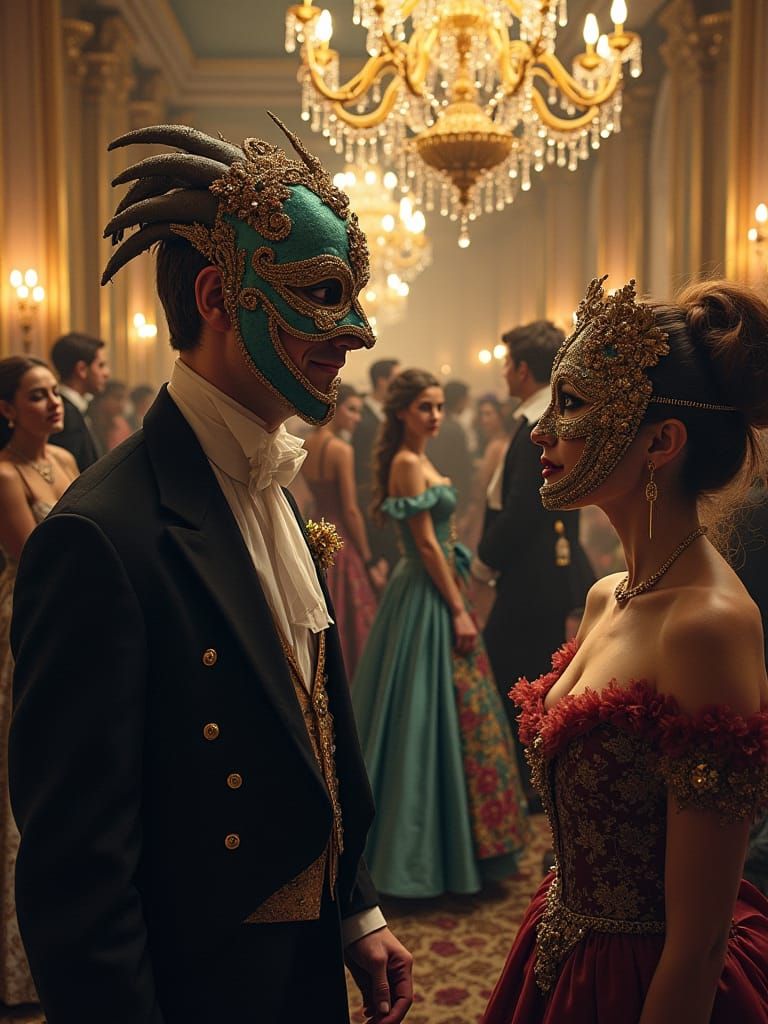 Baroque Masquerade Ball with Sinister Secrets