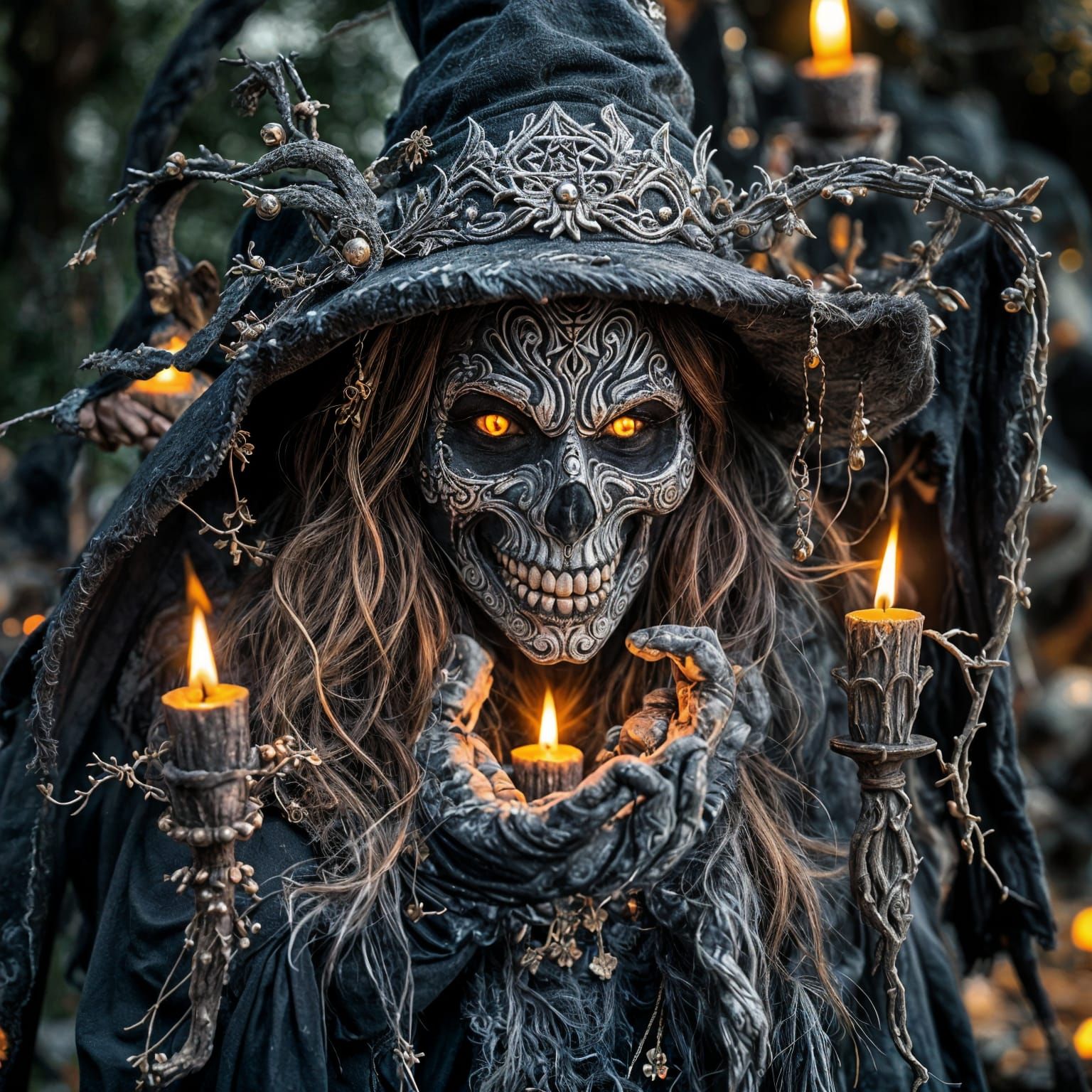 Authentic Witches Celebrating Samhain