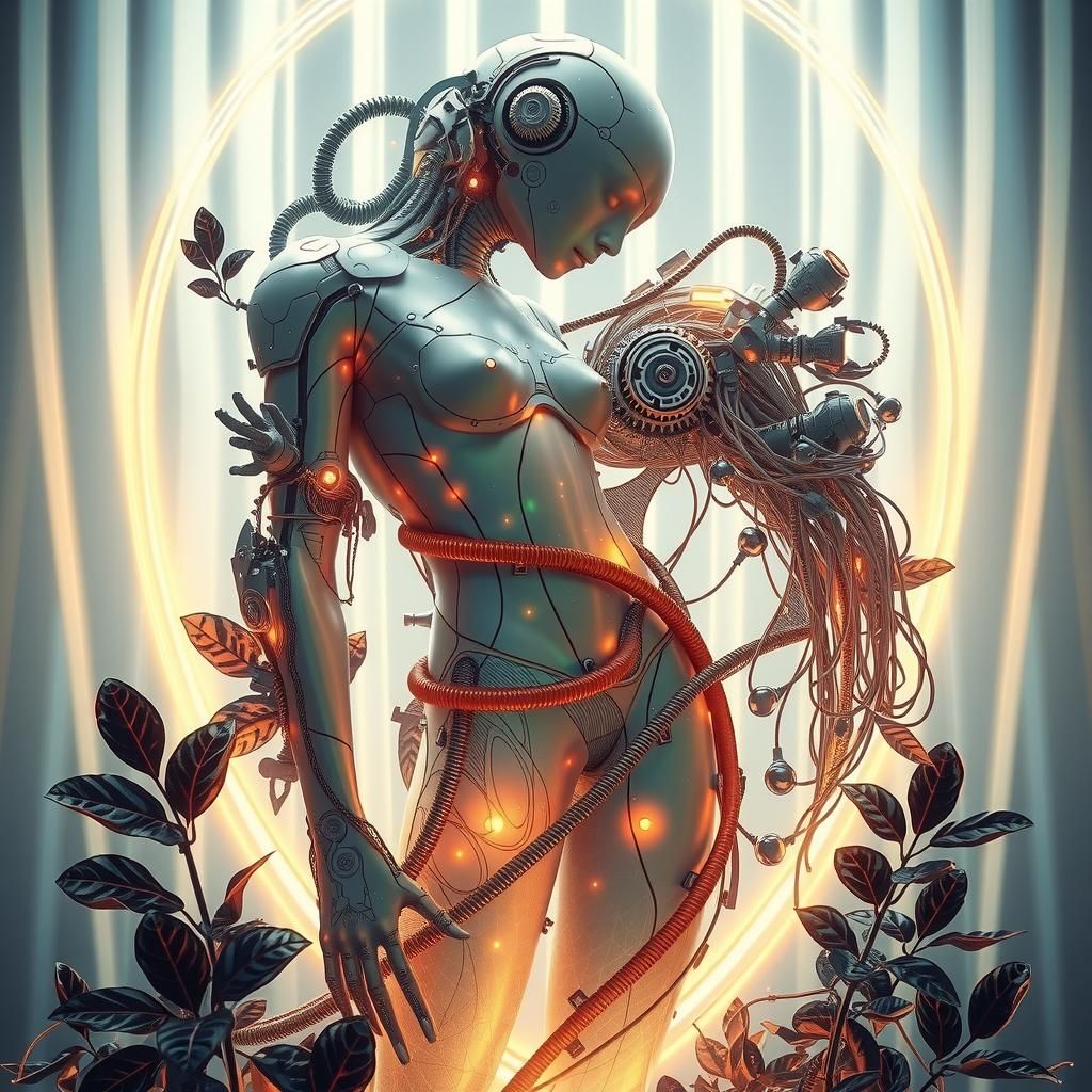 Luminescent Cyborg in Holographic Cocoon