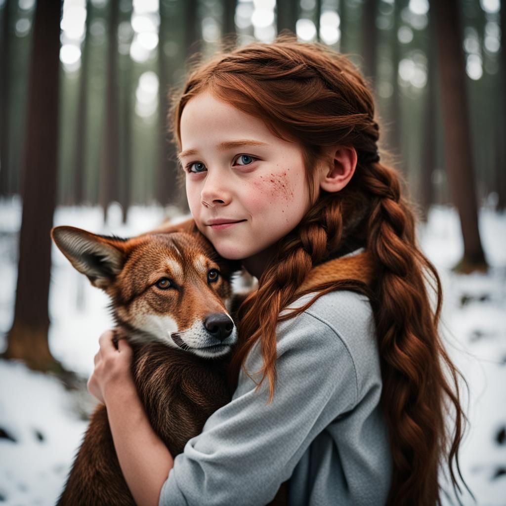 Boy and Girl's Unusual Friendship with Coyotes