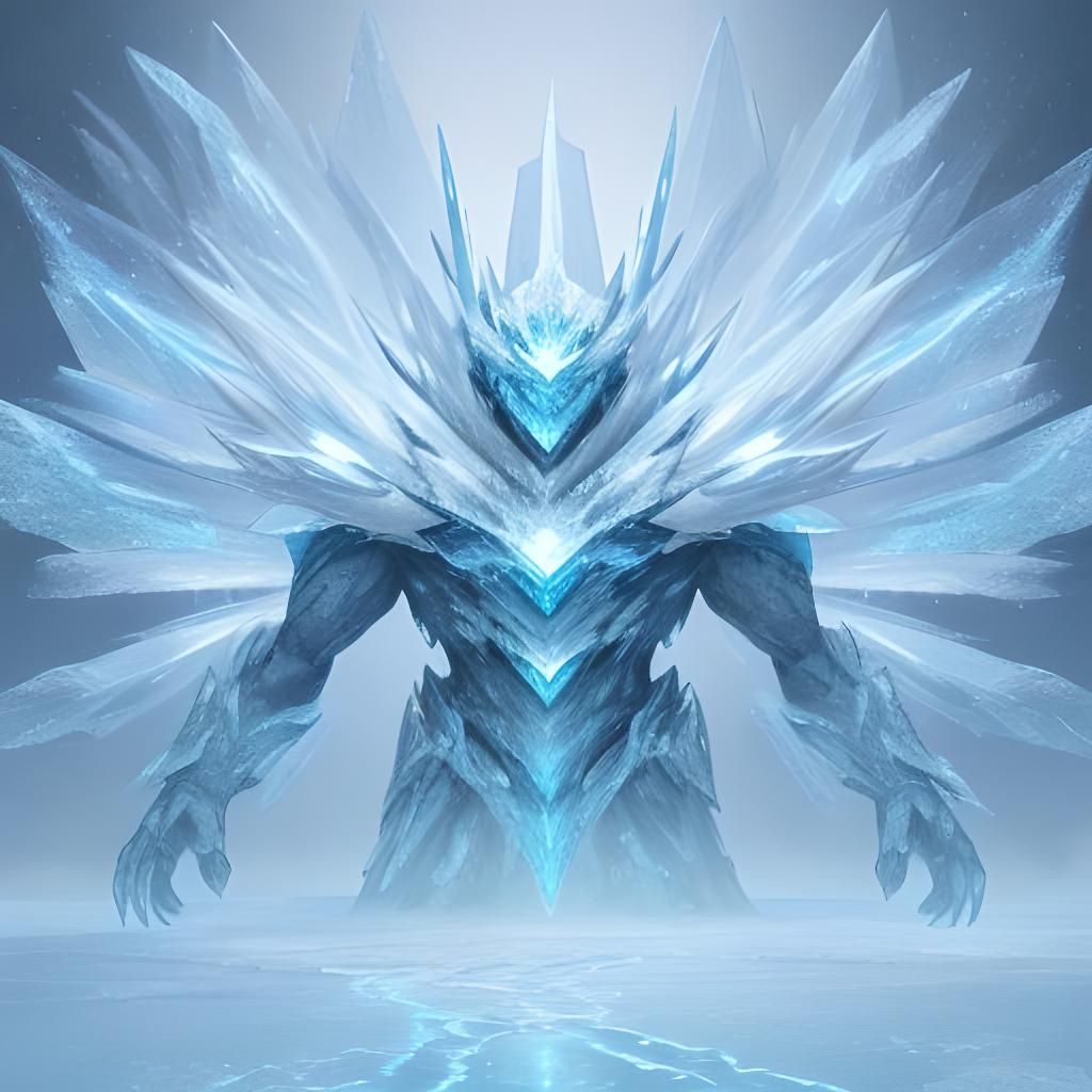 AI Generated Ice Creature
