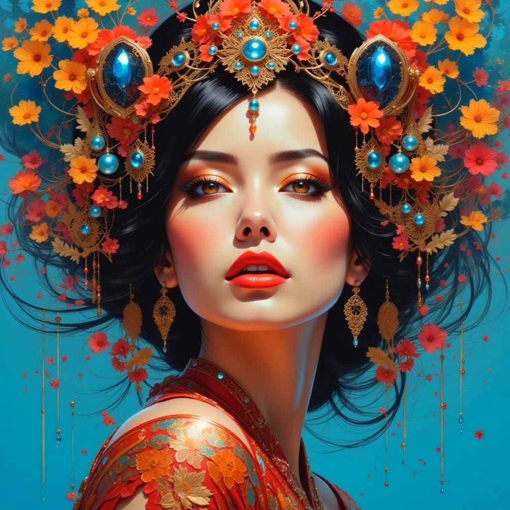 Stunning Hyperrealistic Portrait of a Beautiful Woman