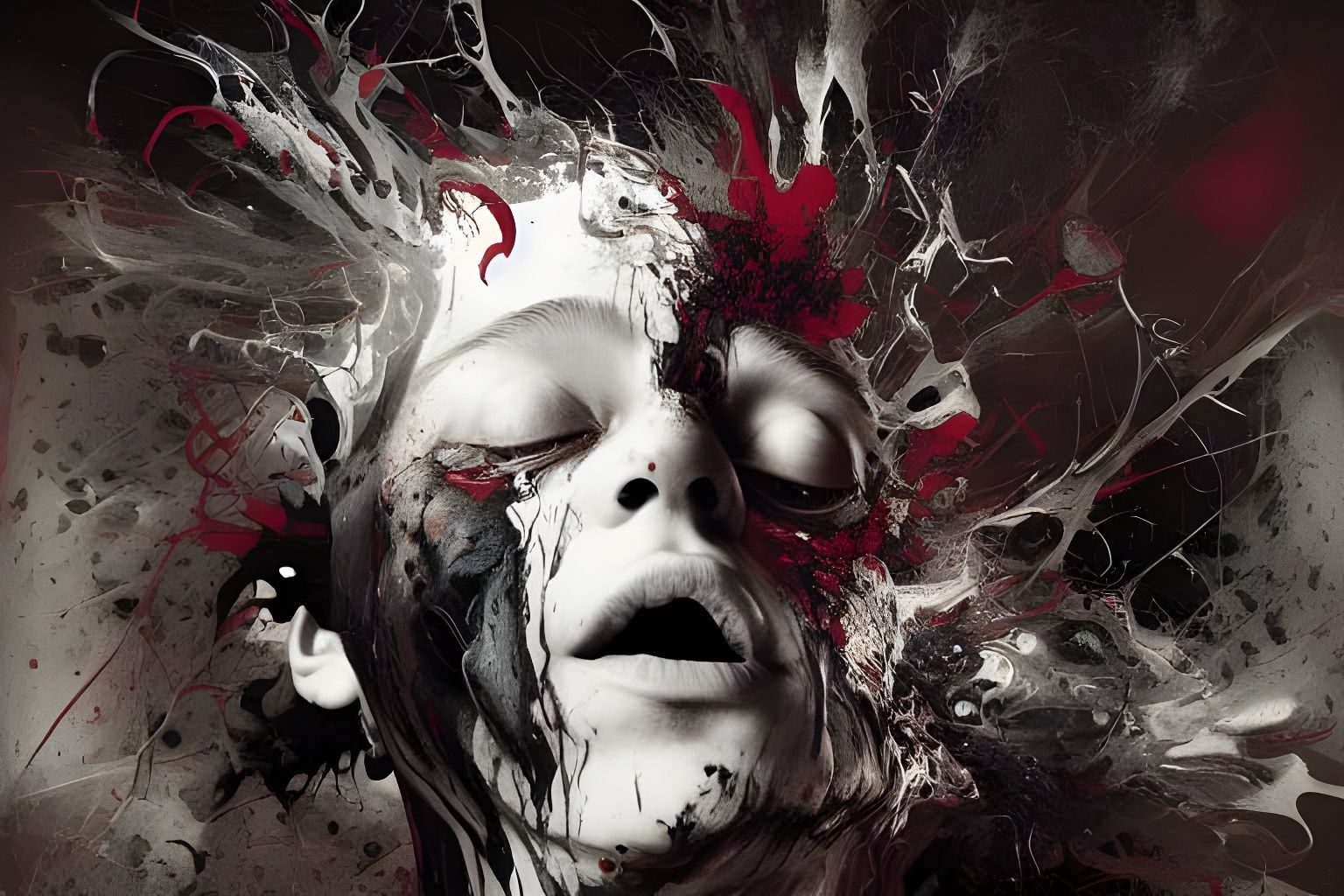 Chaotic Abstract Expressionism Inspired by Great Artists