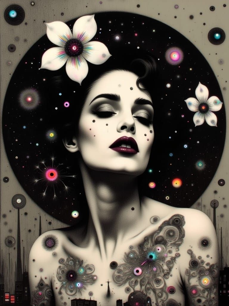 Diana Ross Portrait in Pop Art Style