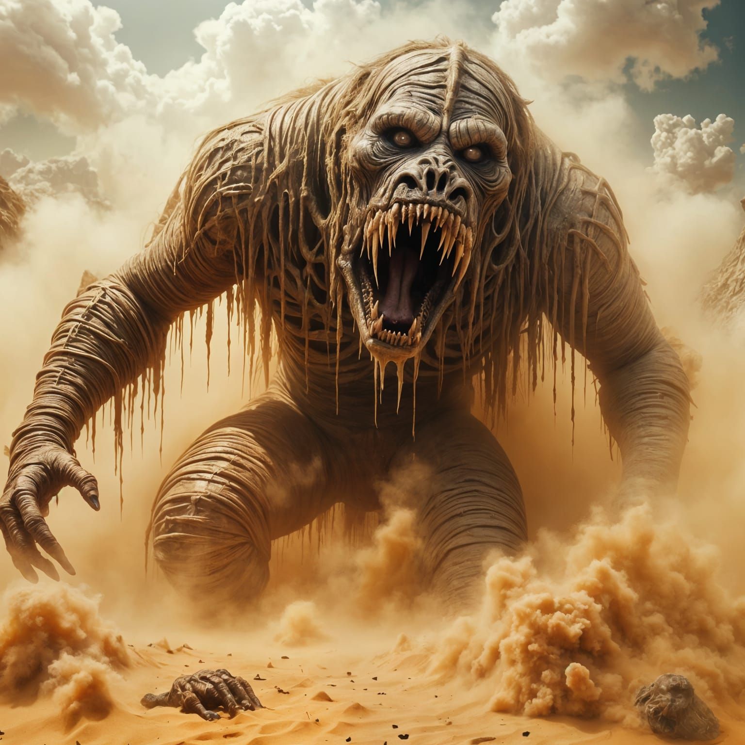 Ancient Horror Trapped in a Desert Sandstorm