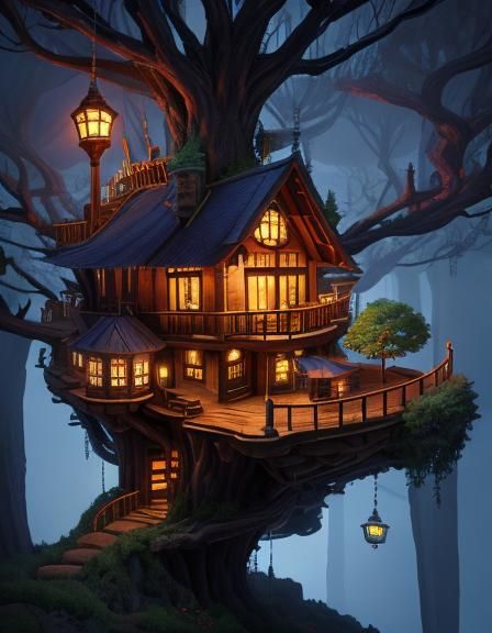 Brother and Sister Build Amazing Treehouse in 4K