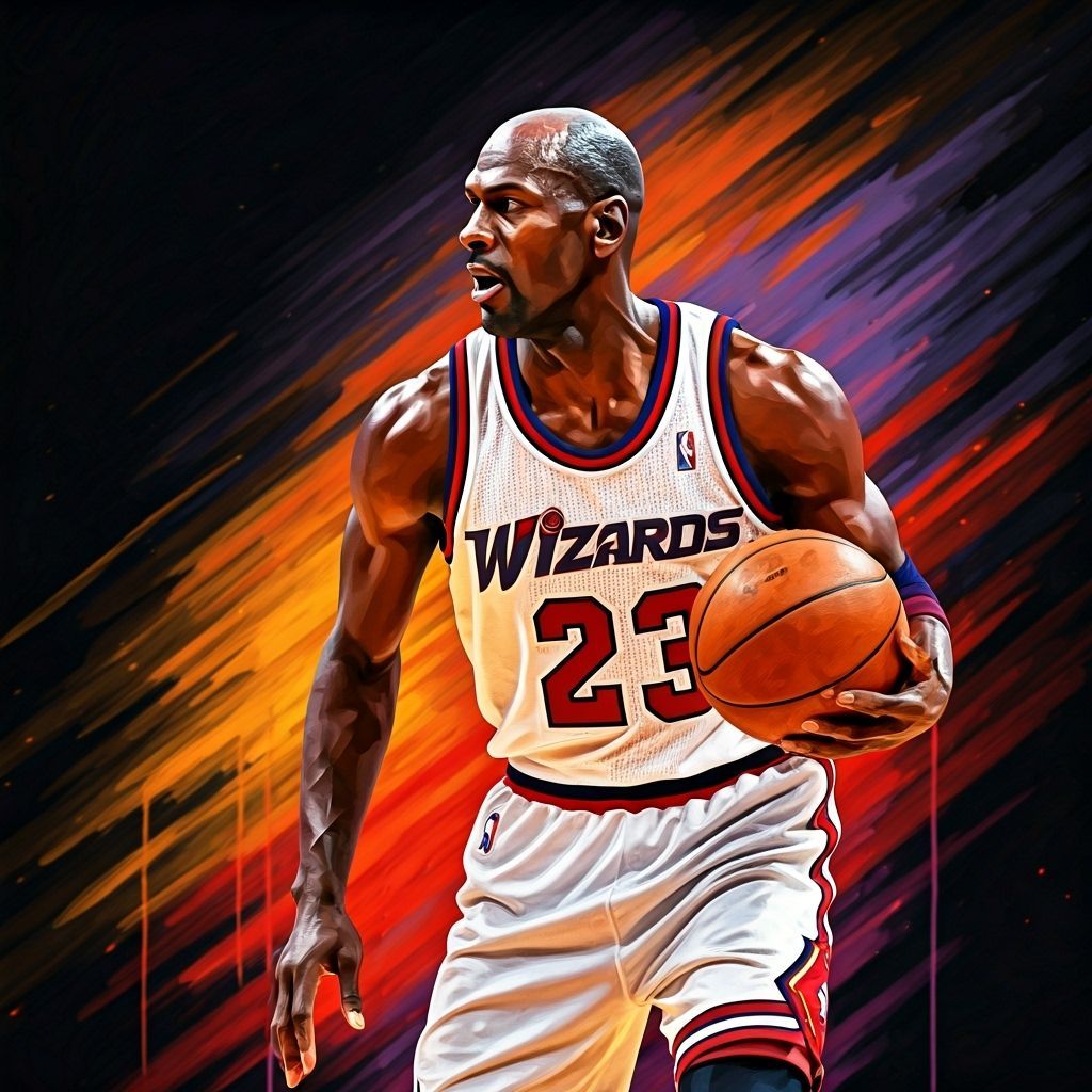 Michael Jordan Dominates NBA Court for Wizards