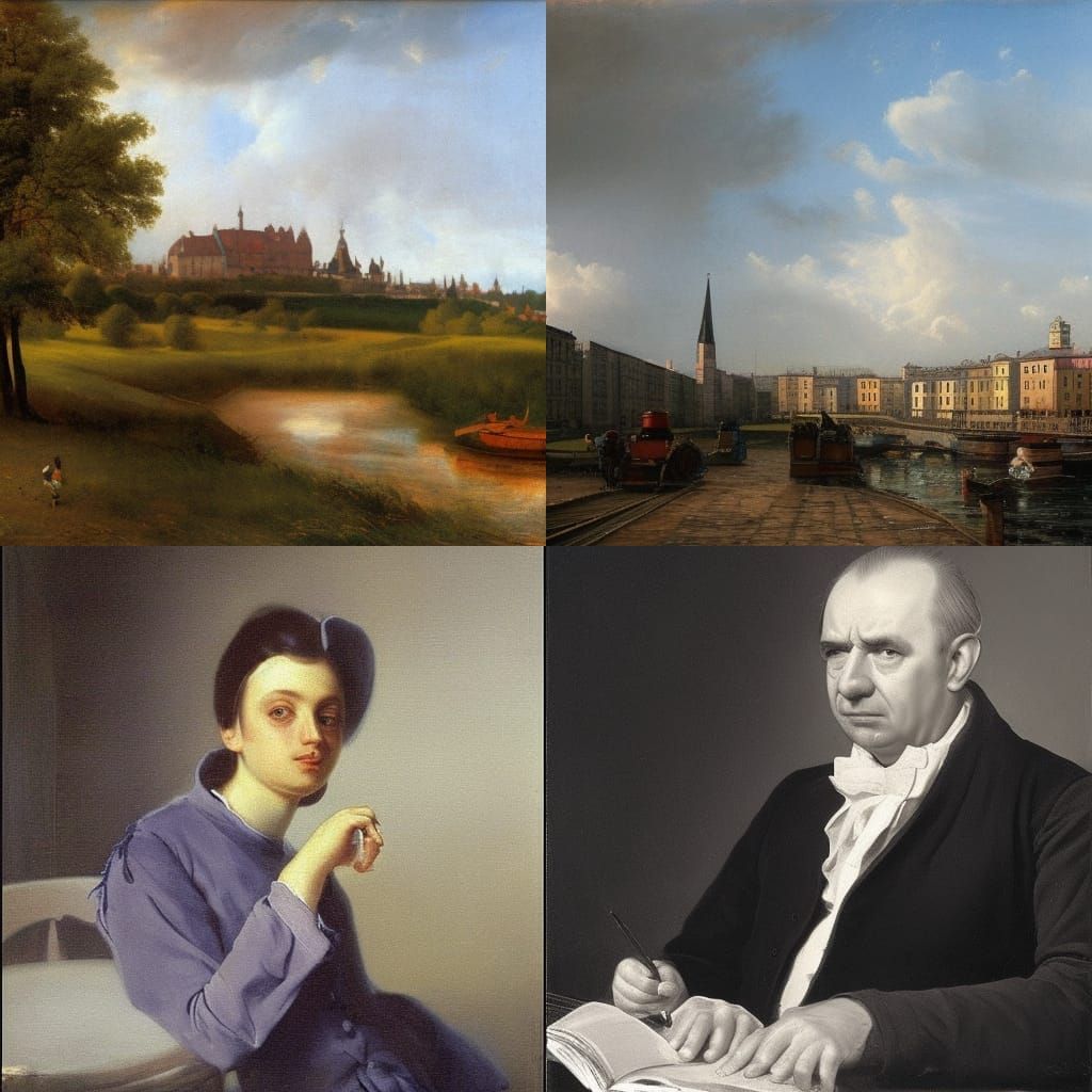 Elegant Portrait in Borovikovsky Style