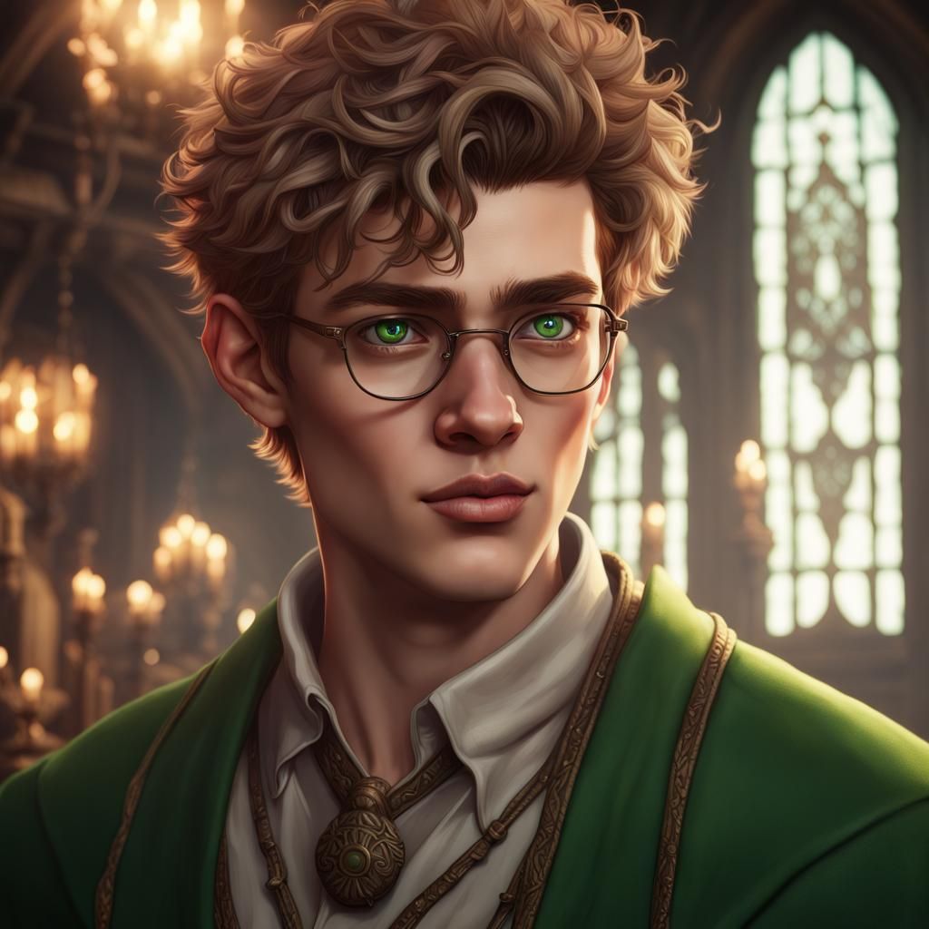 Milo Thatch as DND Character in Detailed Painting