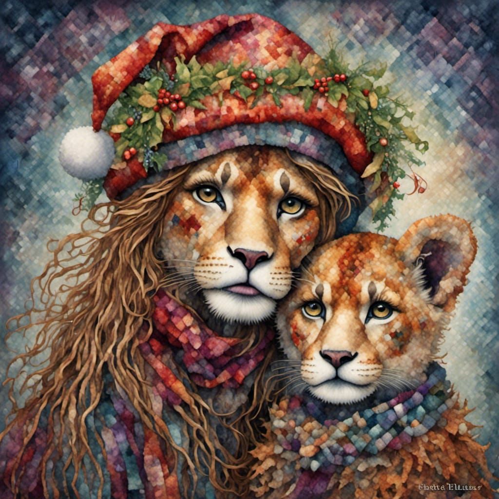 Lionesses Celebrate Christmas in Tapestry Style