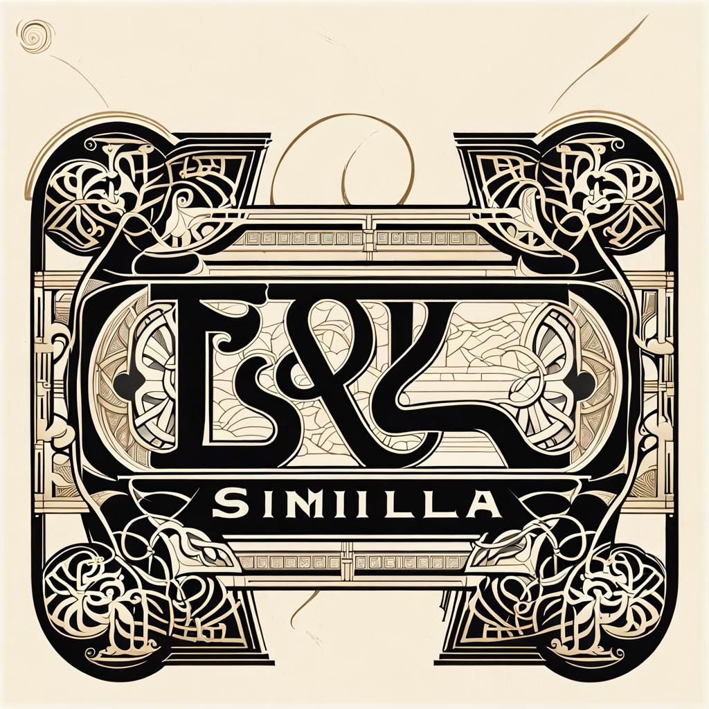 Sin Semilla Logo in Art Nouveau Style