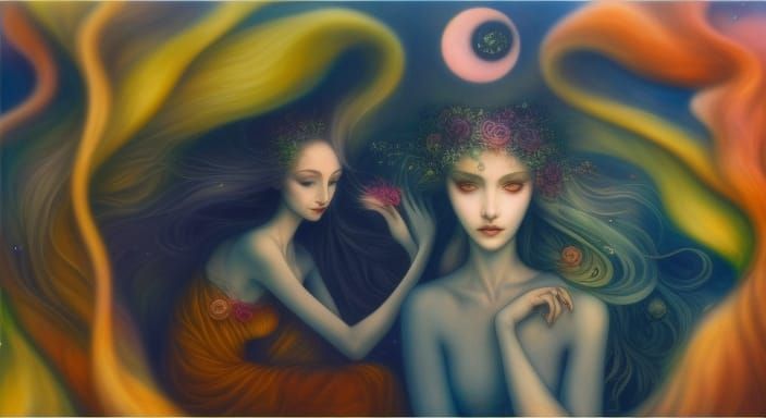 Fairytale Gathering with Rich Colors and Intricate Details