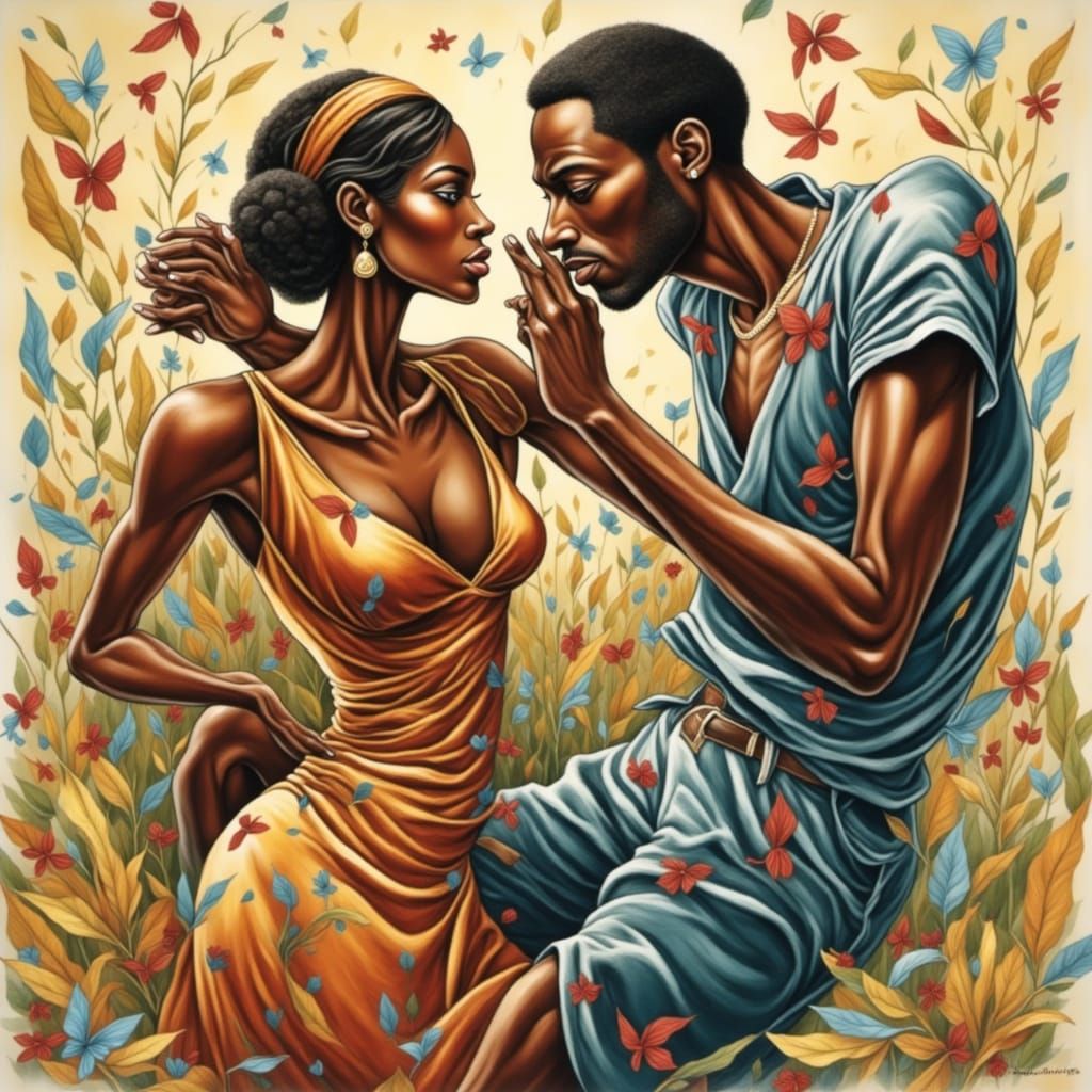 Illustration of a Contemporary Black Man