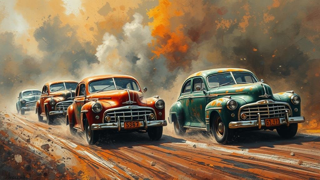 Racing Cars in a Chaotic Haze