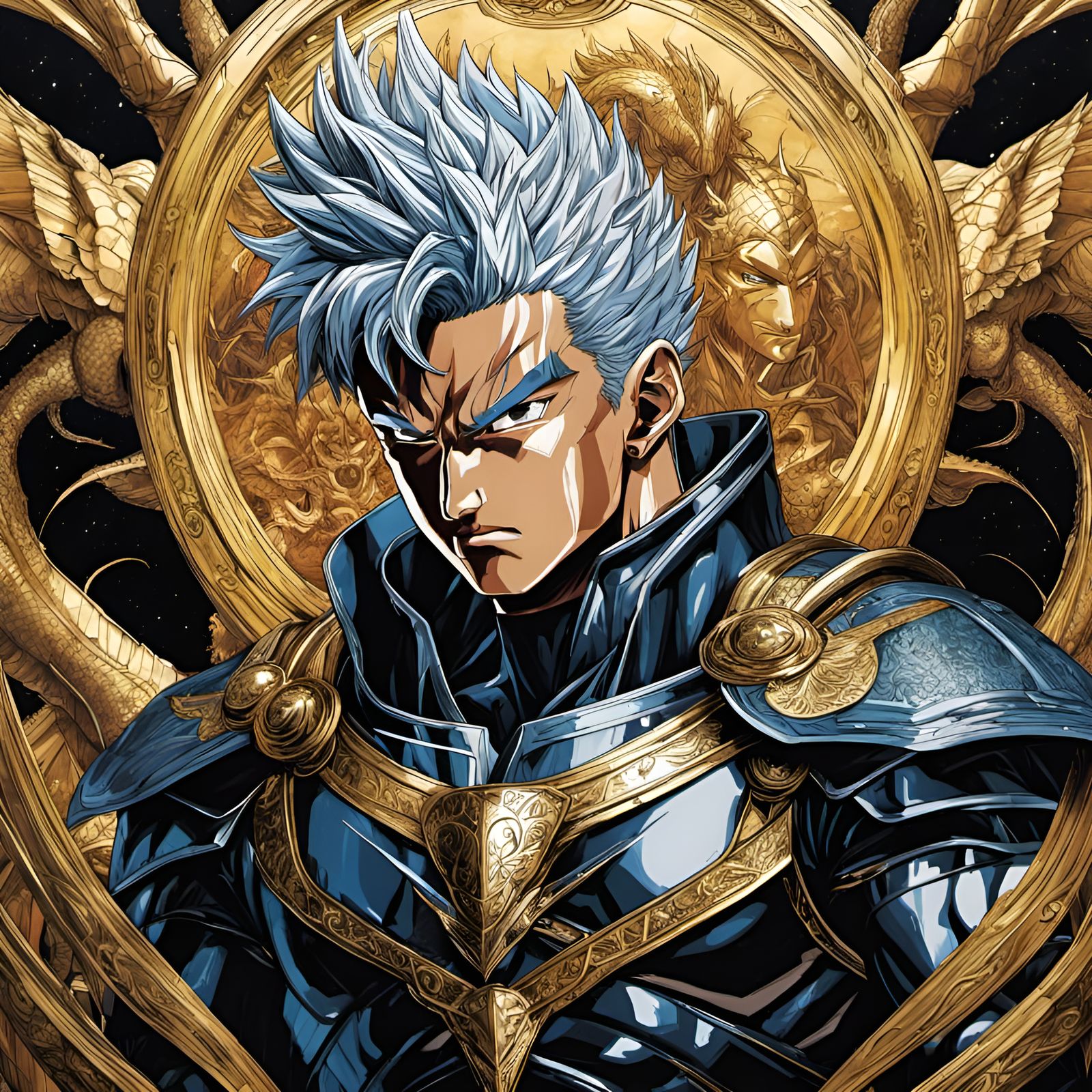 Berserk Characters with DBZ Style Aura