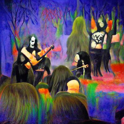 Black Metal Concert in Fauvist Style