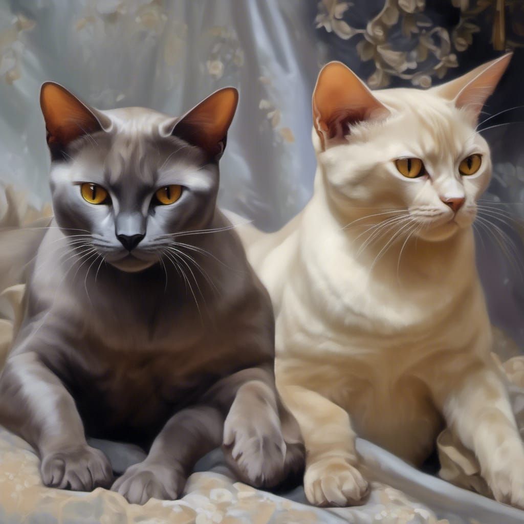 Elegant Burmese Cats Image