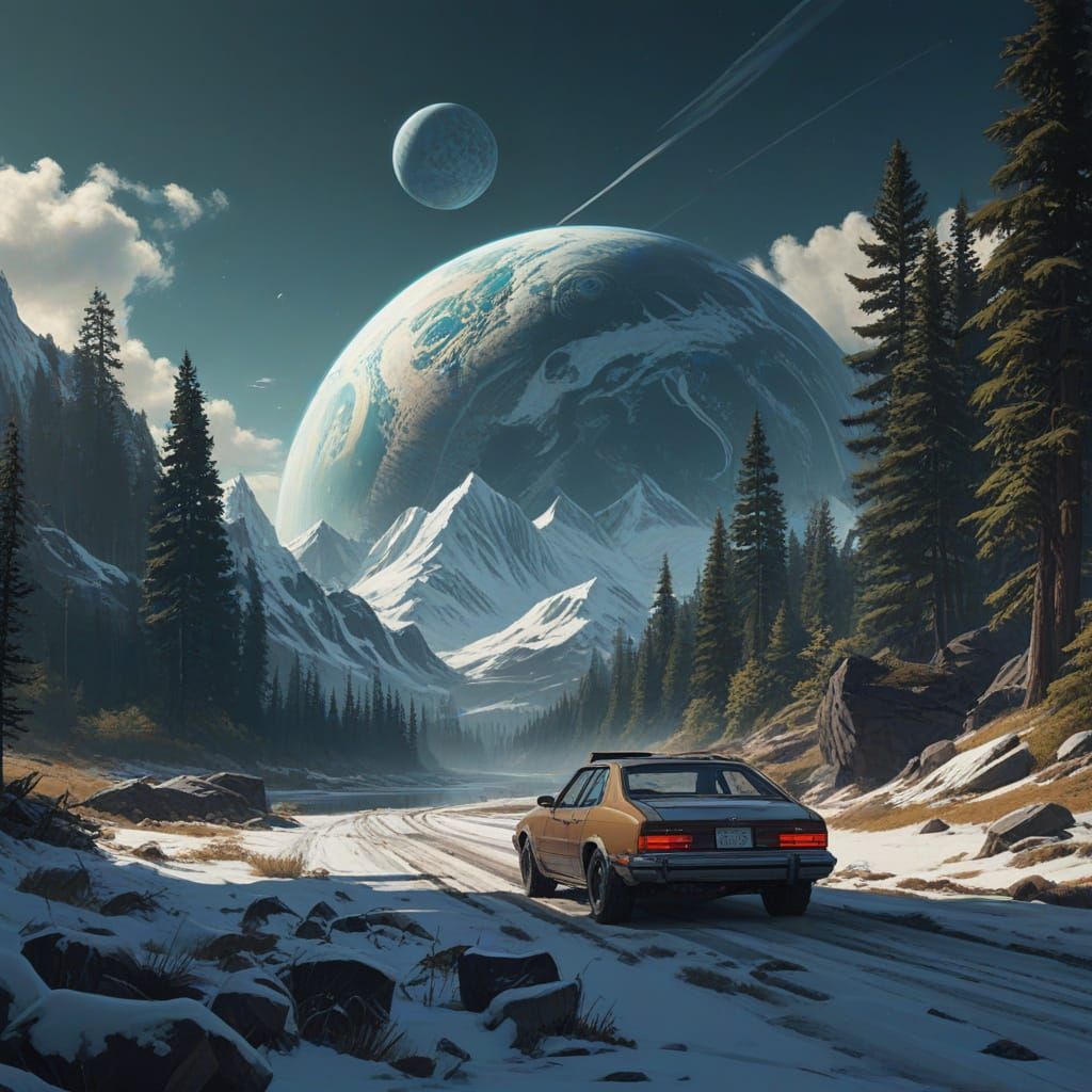 Majestic Miniature Earth in Cosmic Cradle