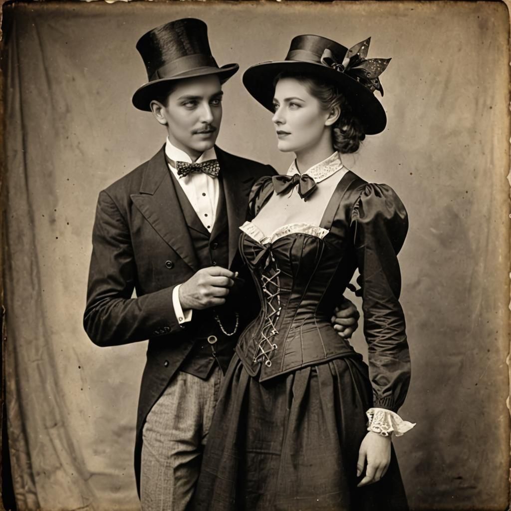 Classic Corseted Silhouette: A Formal Embrace