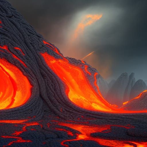 Lava City: Detailed Matte Painting in Unreal Engine