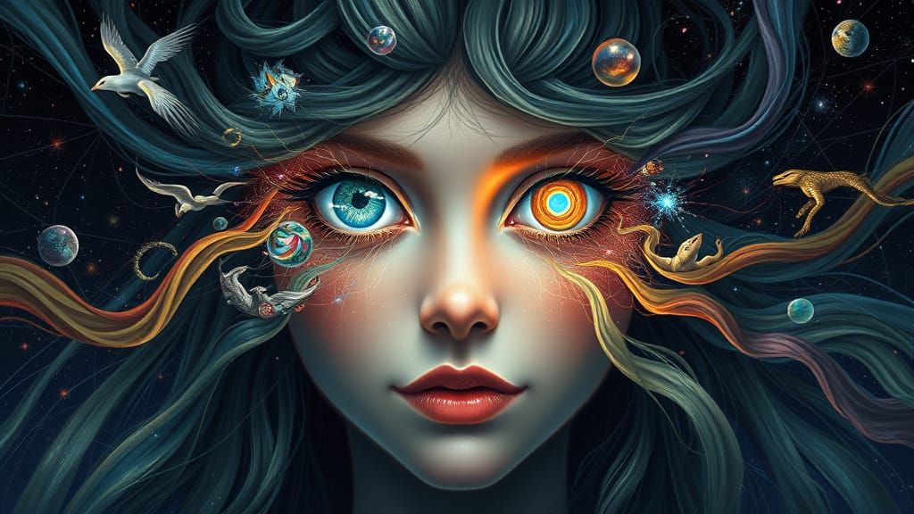 Mystical Dream Weaver: Eyes as Portals