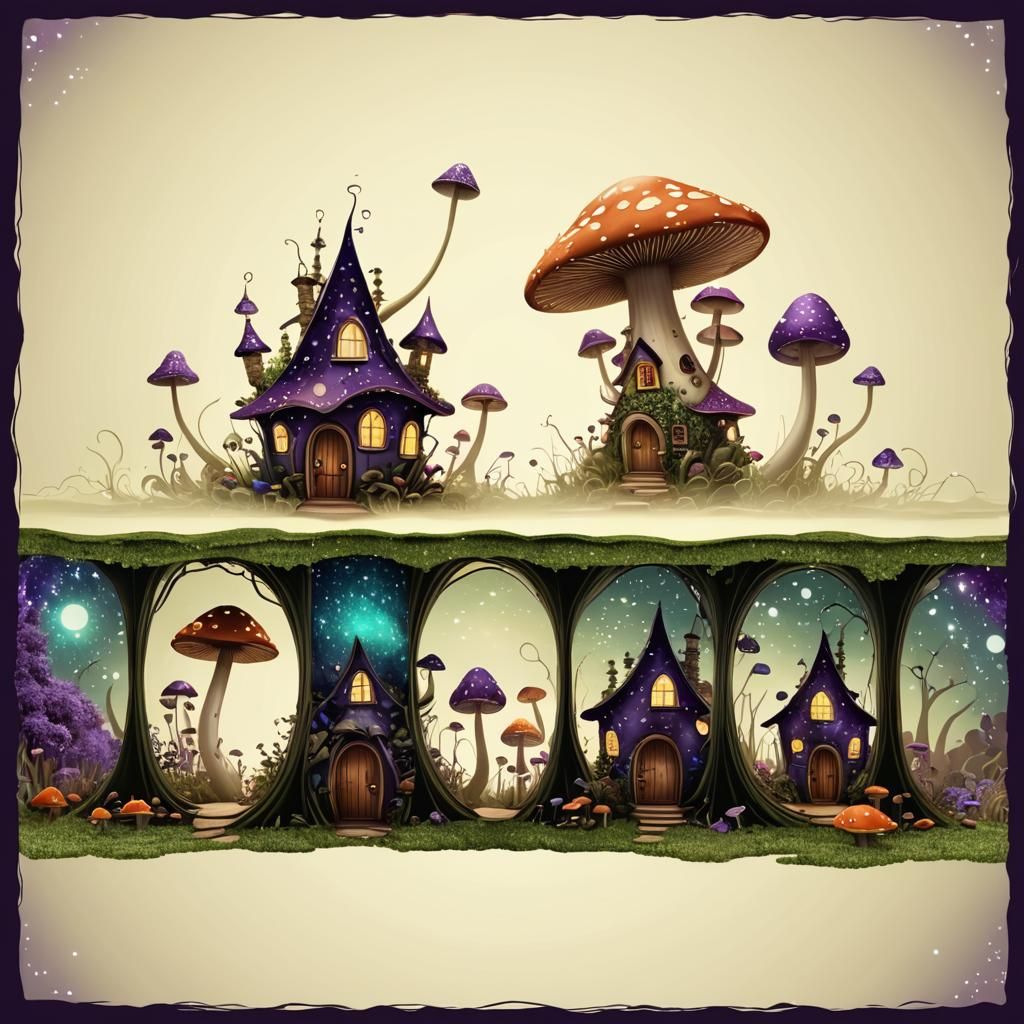 /mushroom fairy house/
