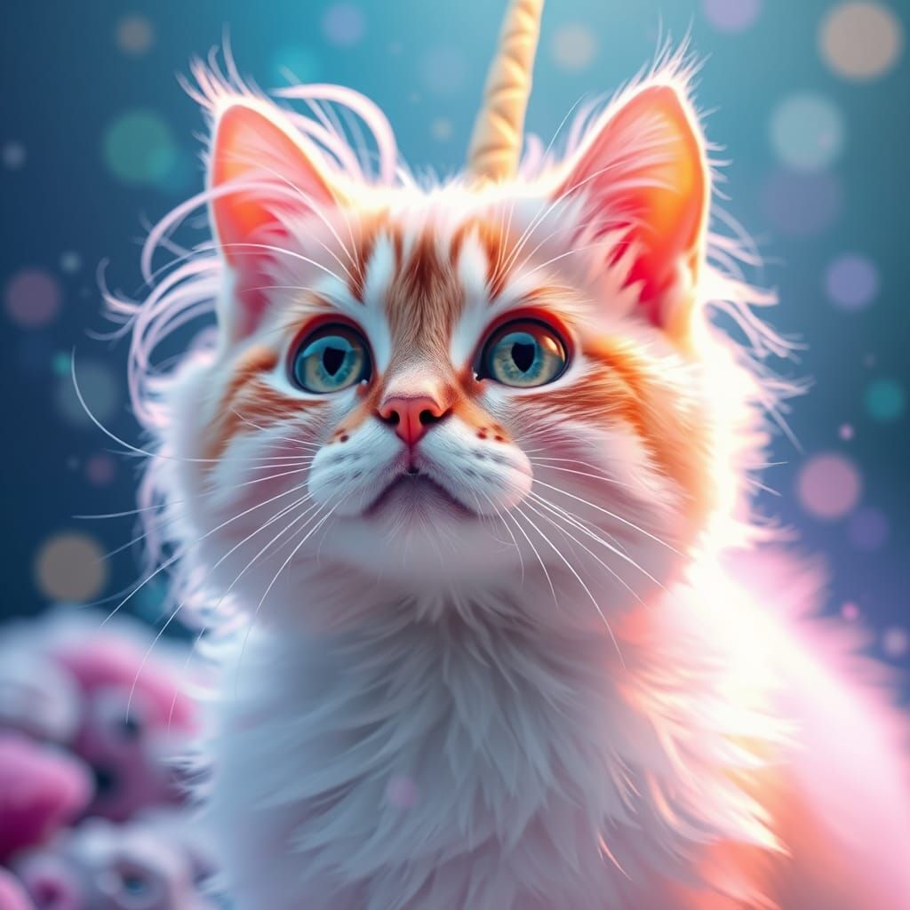 Pastel Unicorn Cat Undersea Sparkle