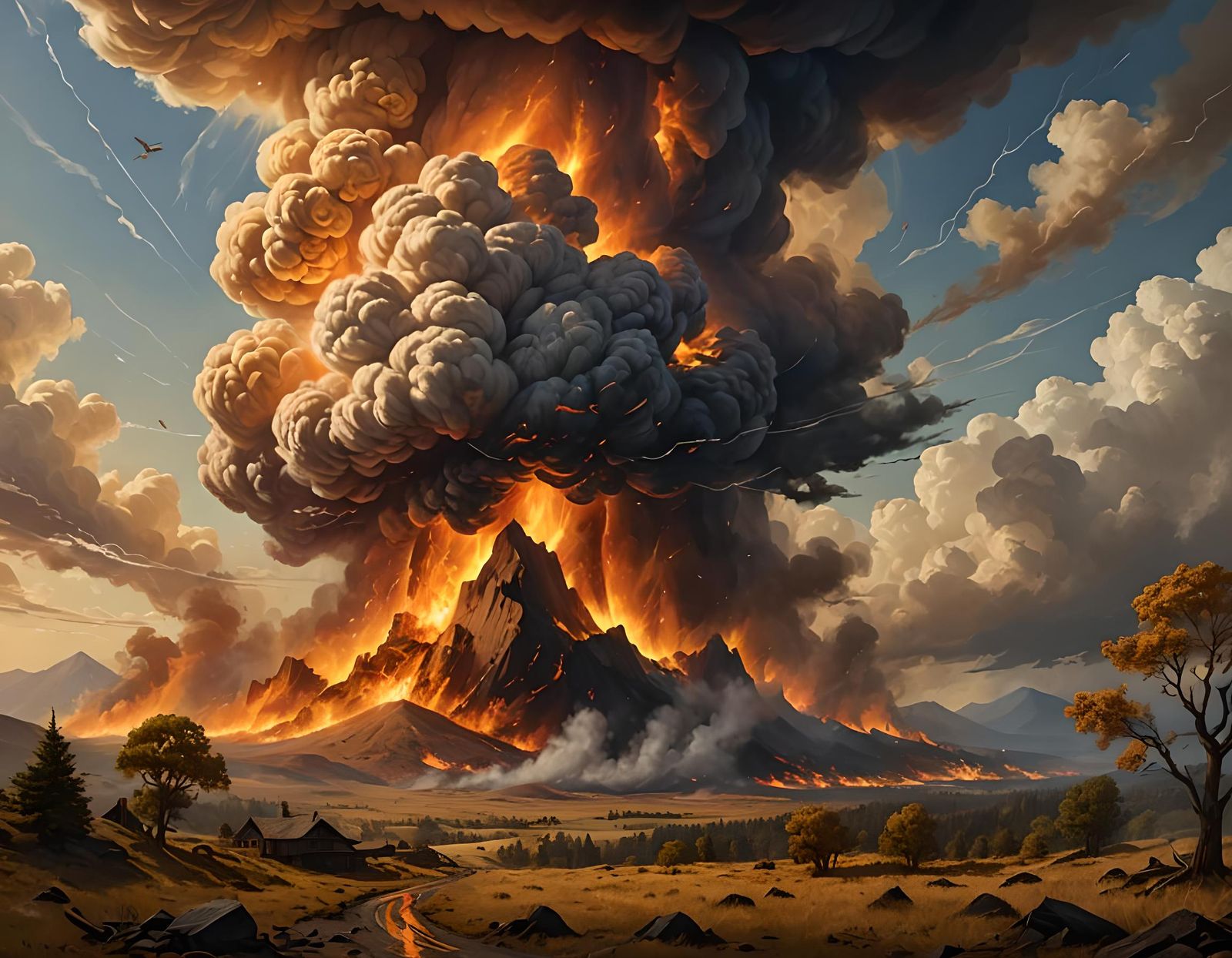 Infernal Whirlwind: A Digital Matte Painting