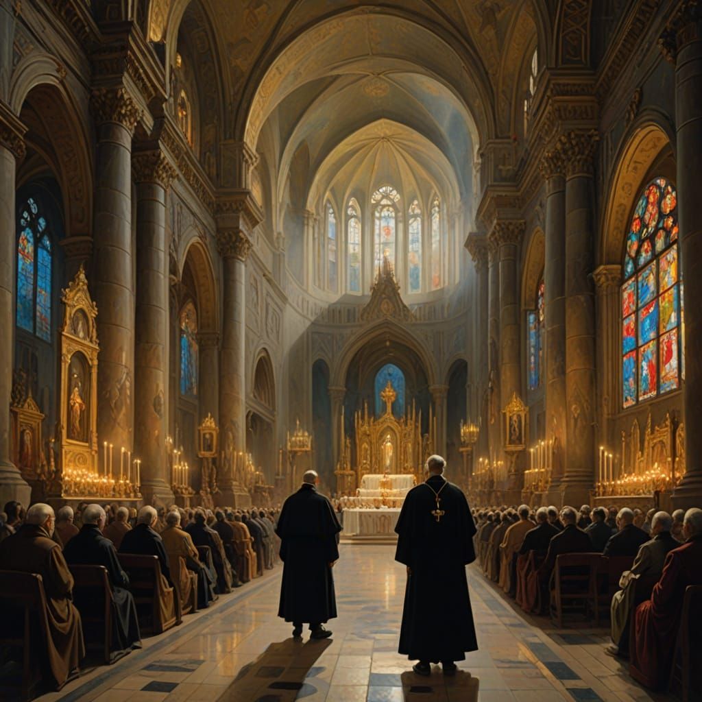 A Grand Roman Catholic Cathedral with a Hint of Eastern Orth...