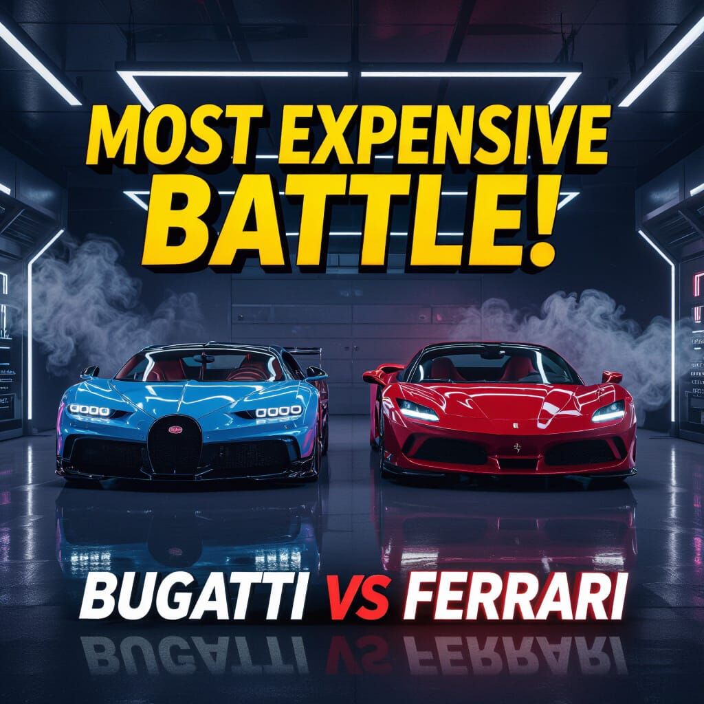 Bugatti Chiron vs Ferrari SF90: Futuristic Garage Showdown