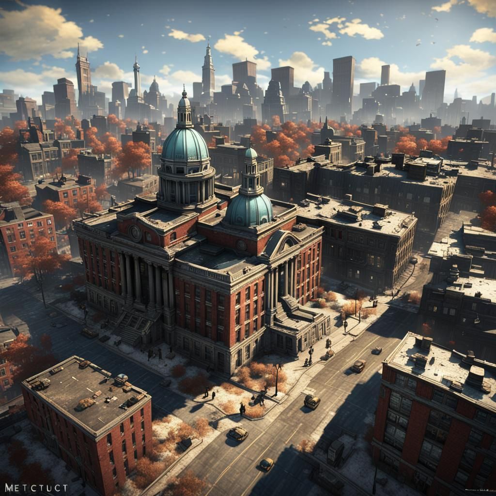 Fallout 4: Boston Cityscape - Pre and Post-War