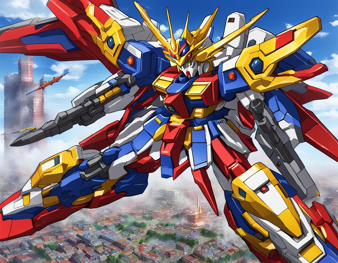 Dragon Gundam Digital Rendering