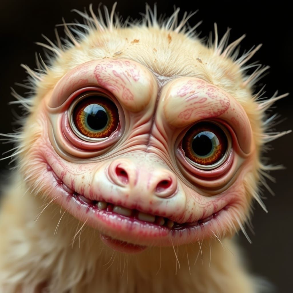 Unusual Creature in Abstract Digital Art