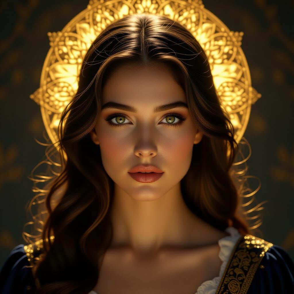 Ethereal Figure Portrait in Renaissance Style