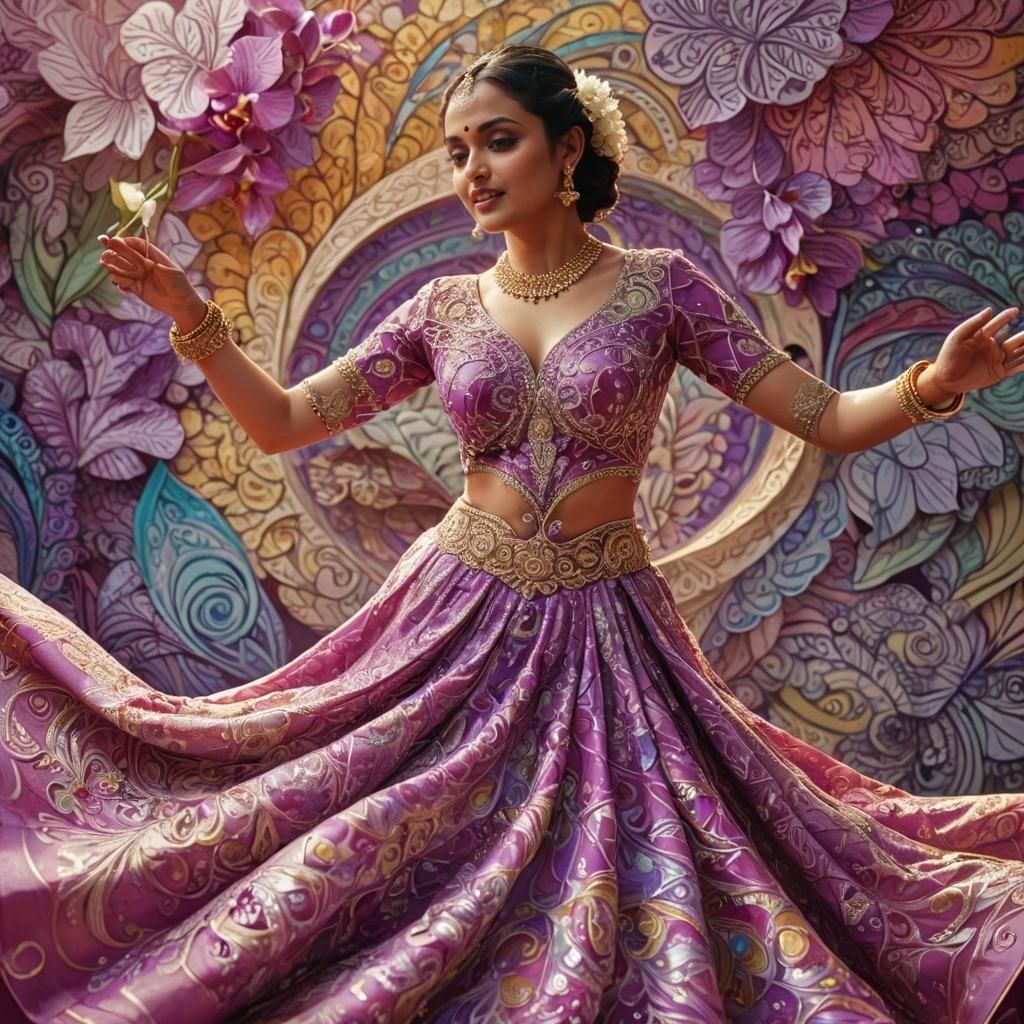 Celestial Bride Dances in Vibrant Wedding