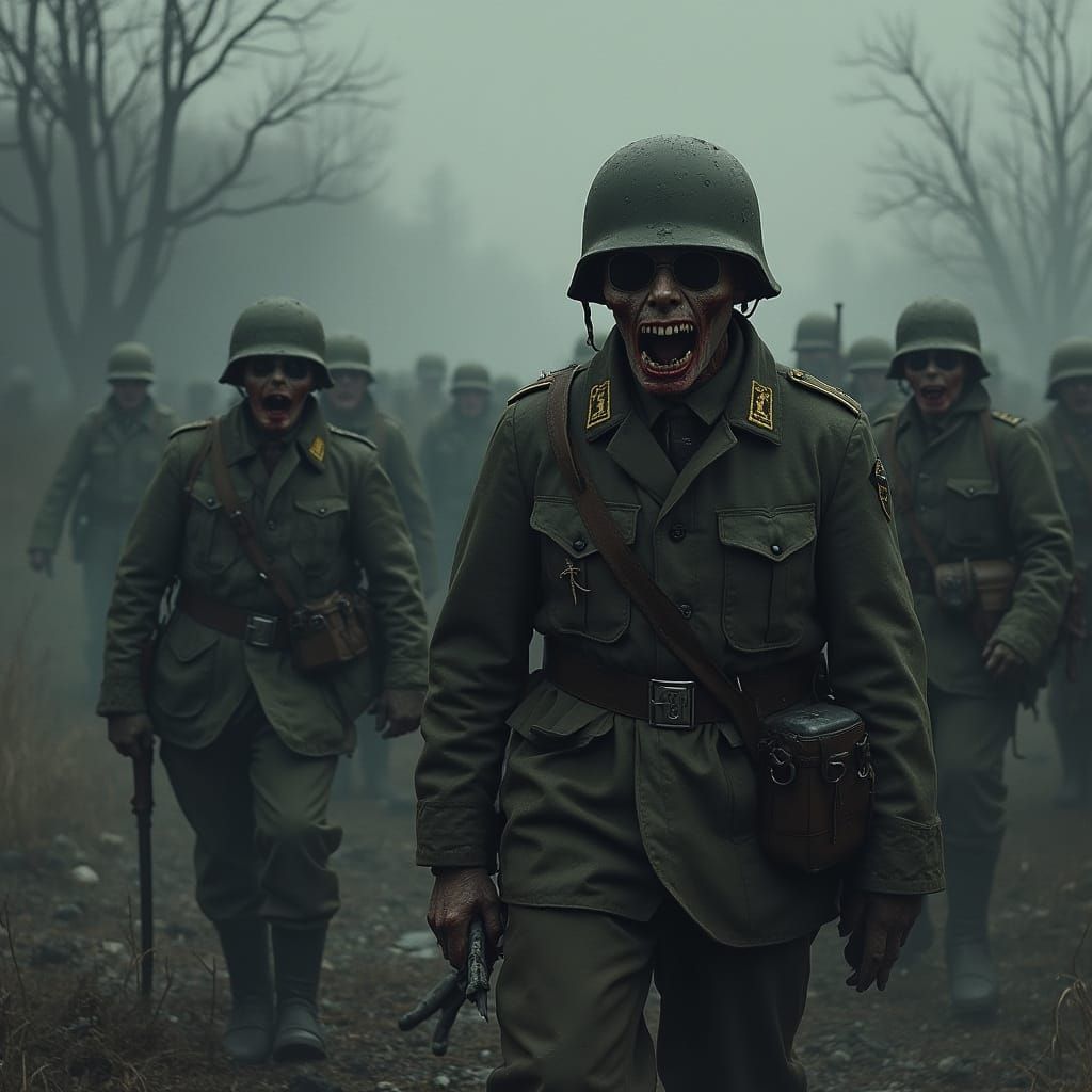 Zombie Outbreak Overwhelms German Army: Dystopian Horror