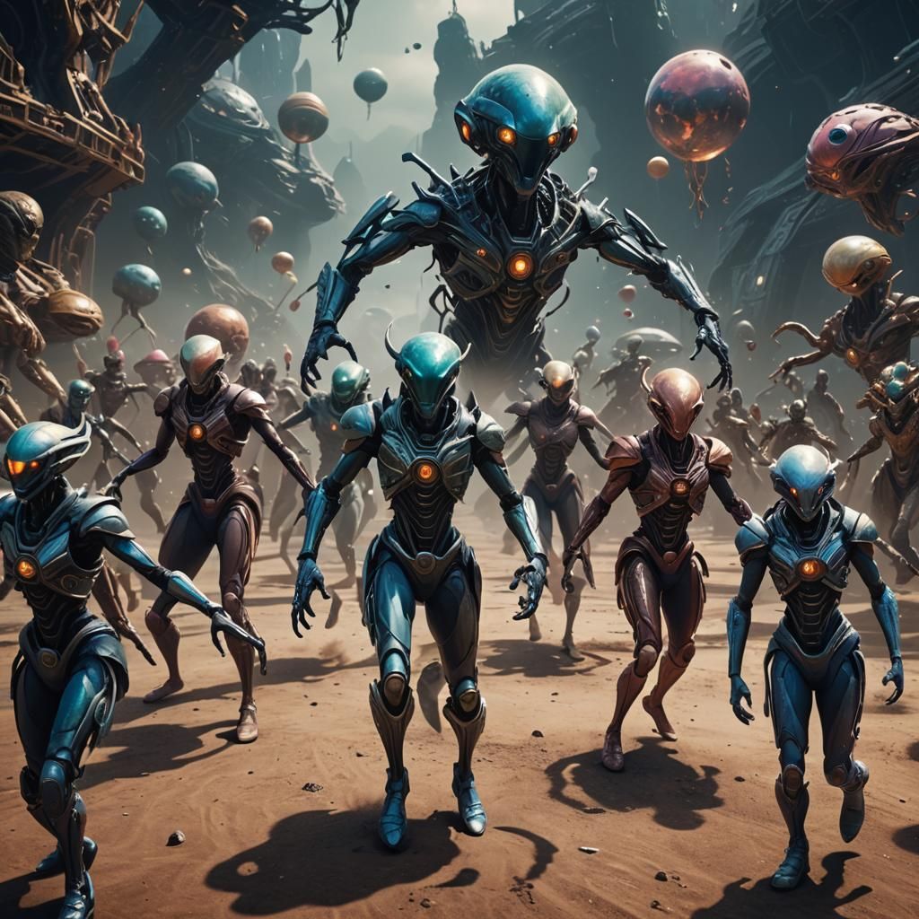 Extraterrestrial Dance Competition: Fantasy Concept Art