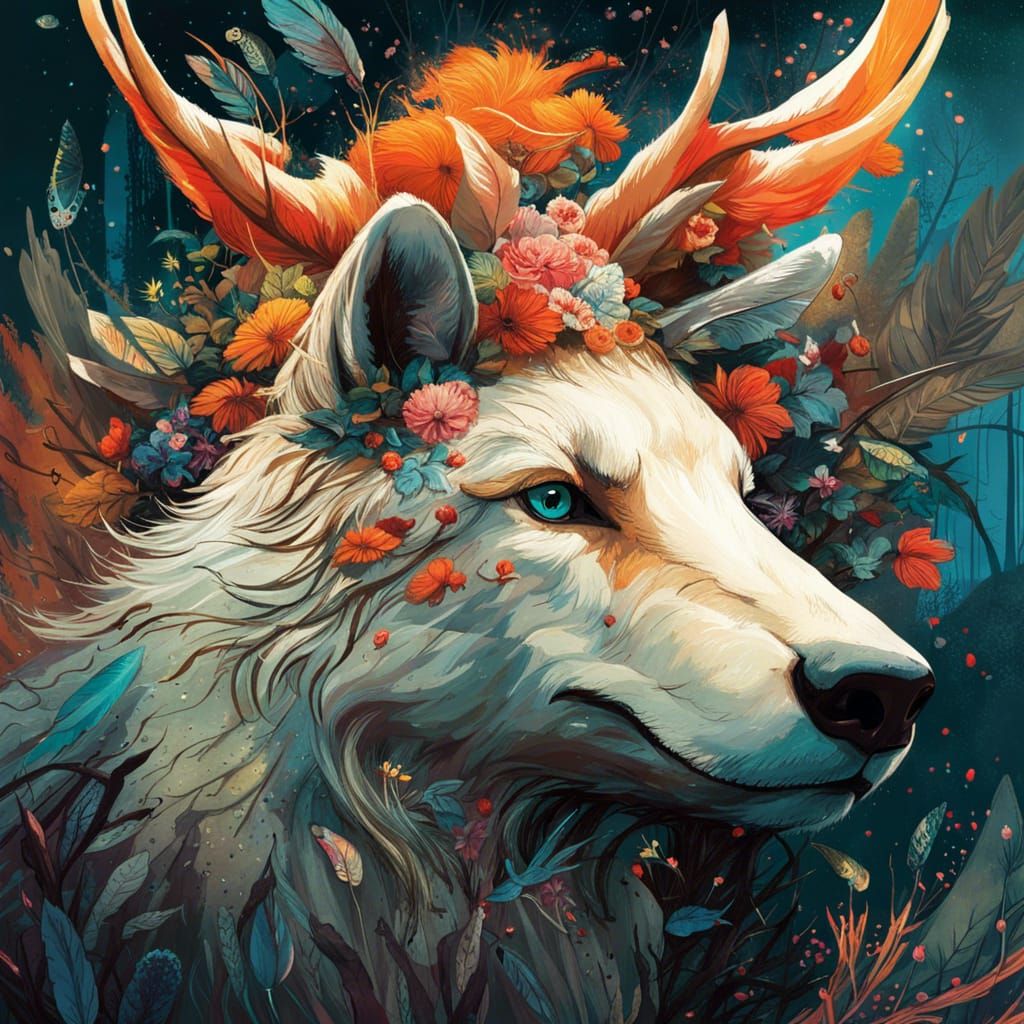 Harmonious Animals in Hyperdetailed Digital Art