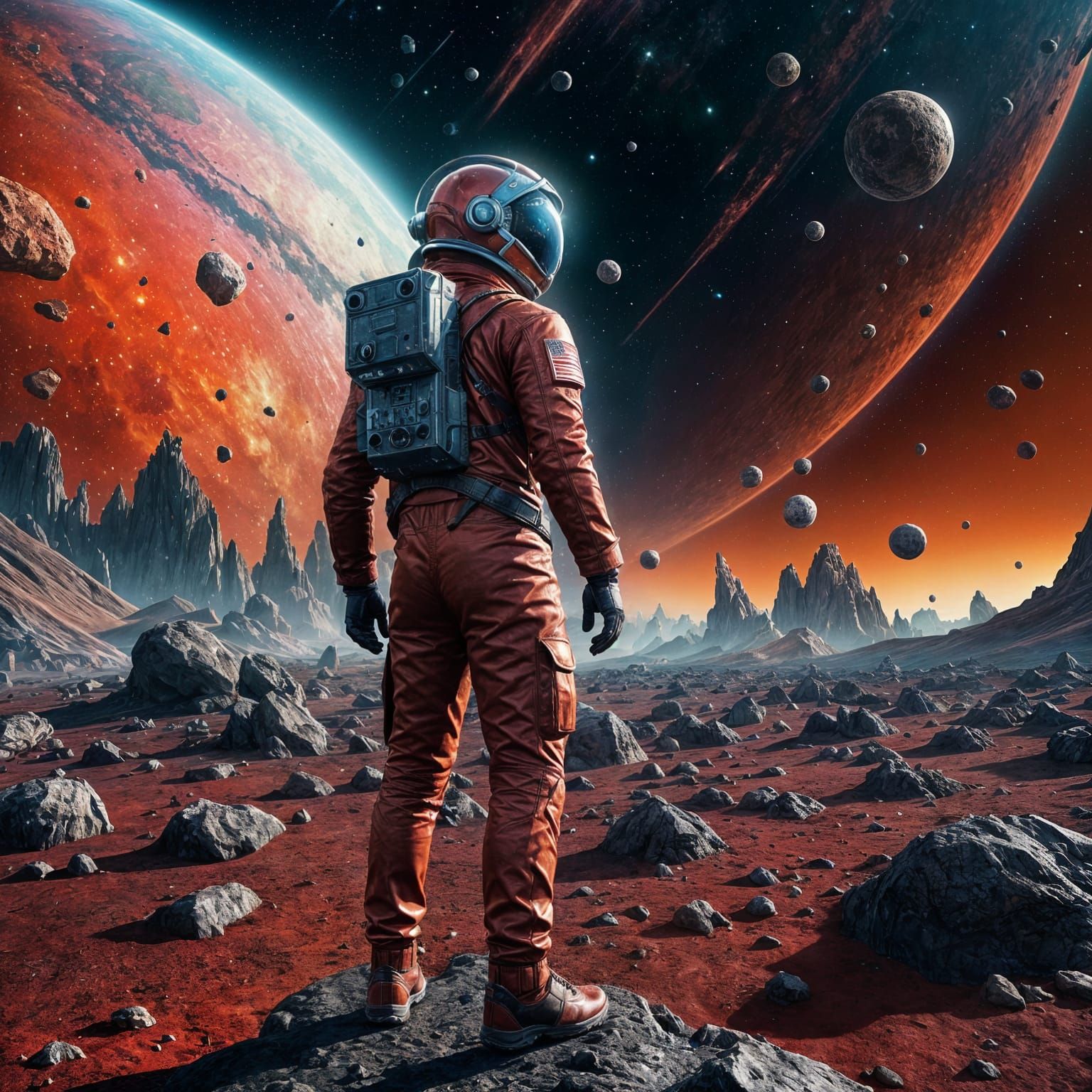 Space Adventurer Navigates Asteroid Field