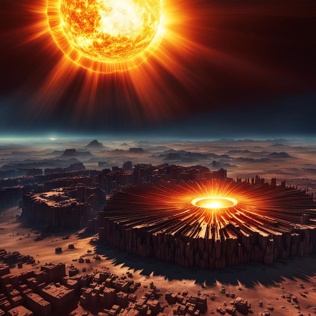 Dramatic Total Solar Eclipse: Glowing Corona