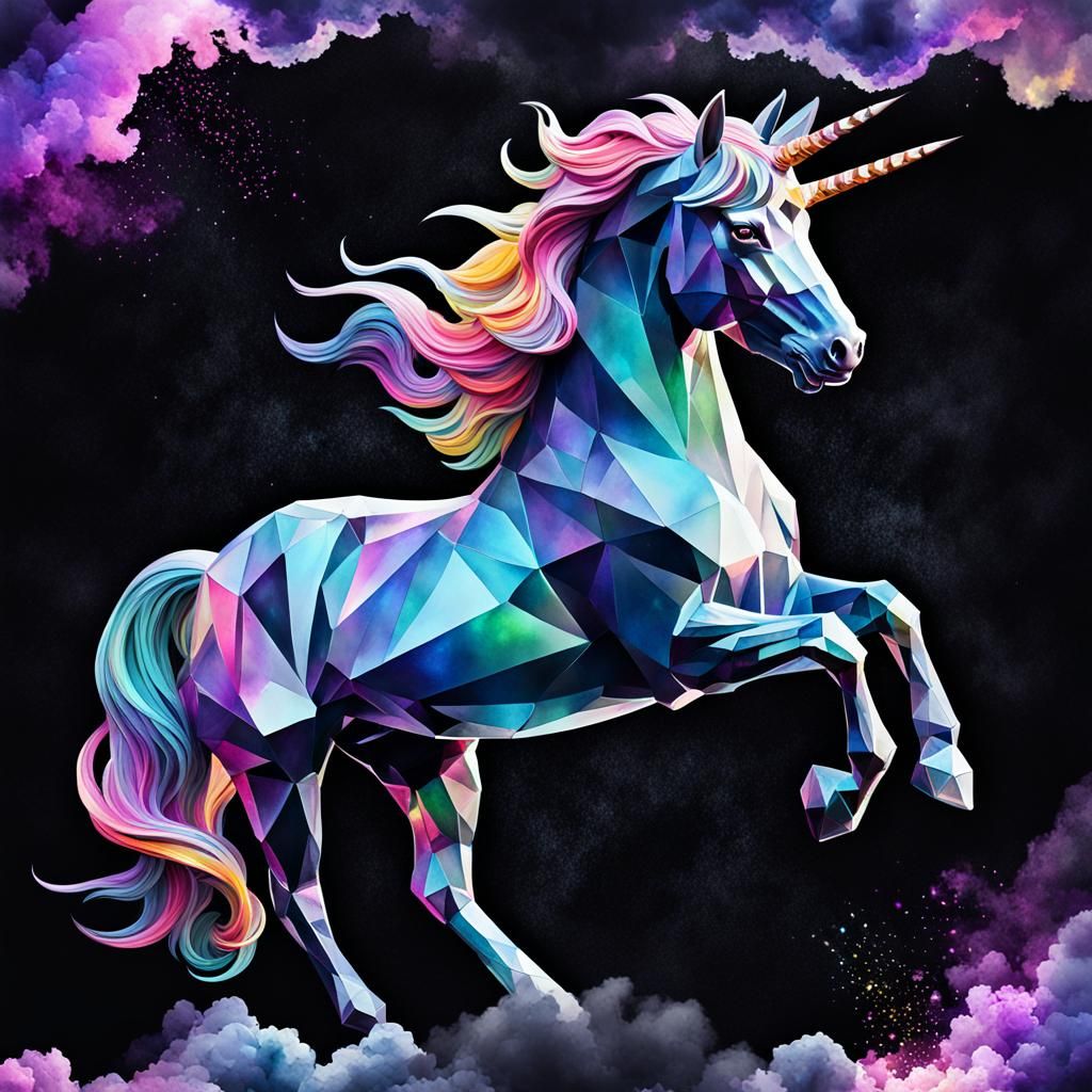 Iridescent horse
