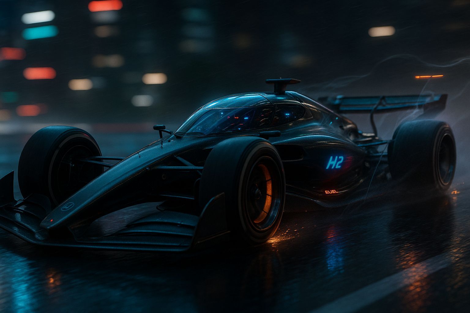 Futuristic Formula-1 Prototype in Hyperrealistic Render