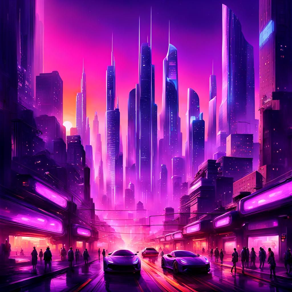 Neon Horizon: A Glimpse into the Future