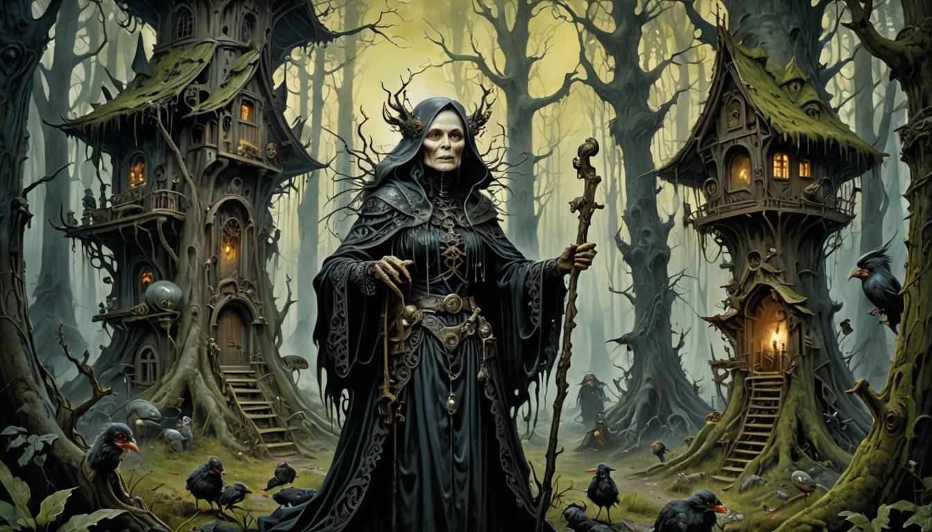 Surreal Goddess of the Mystic Forest