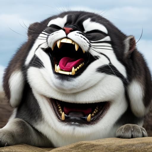 Expressive Face Laughing Emotionally