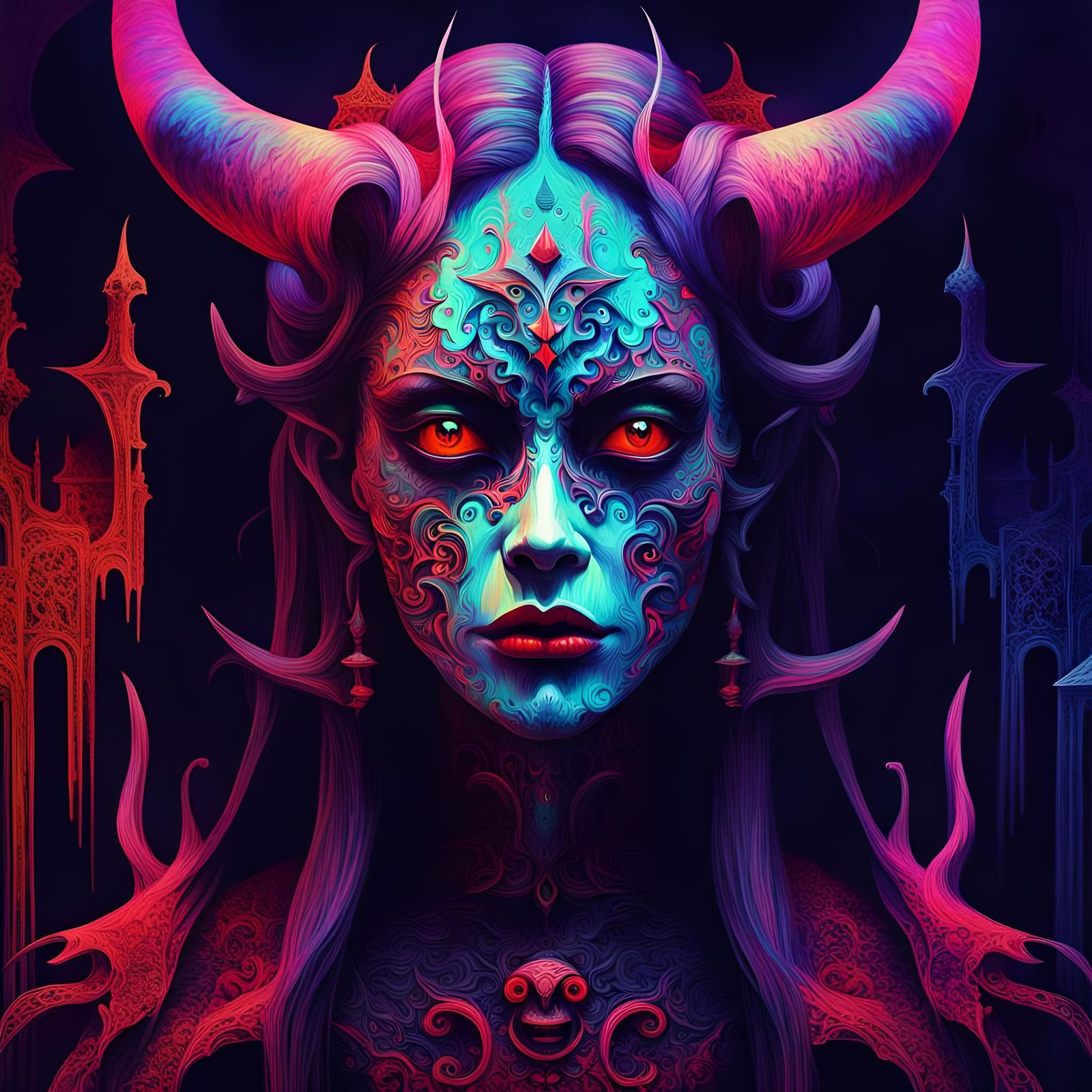 Gothic Devil: Ethereal Folk Art Horror