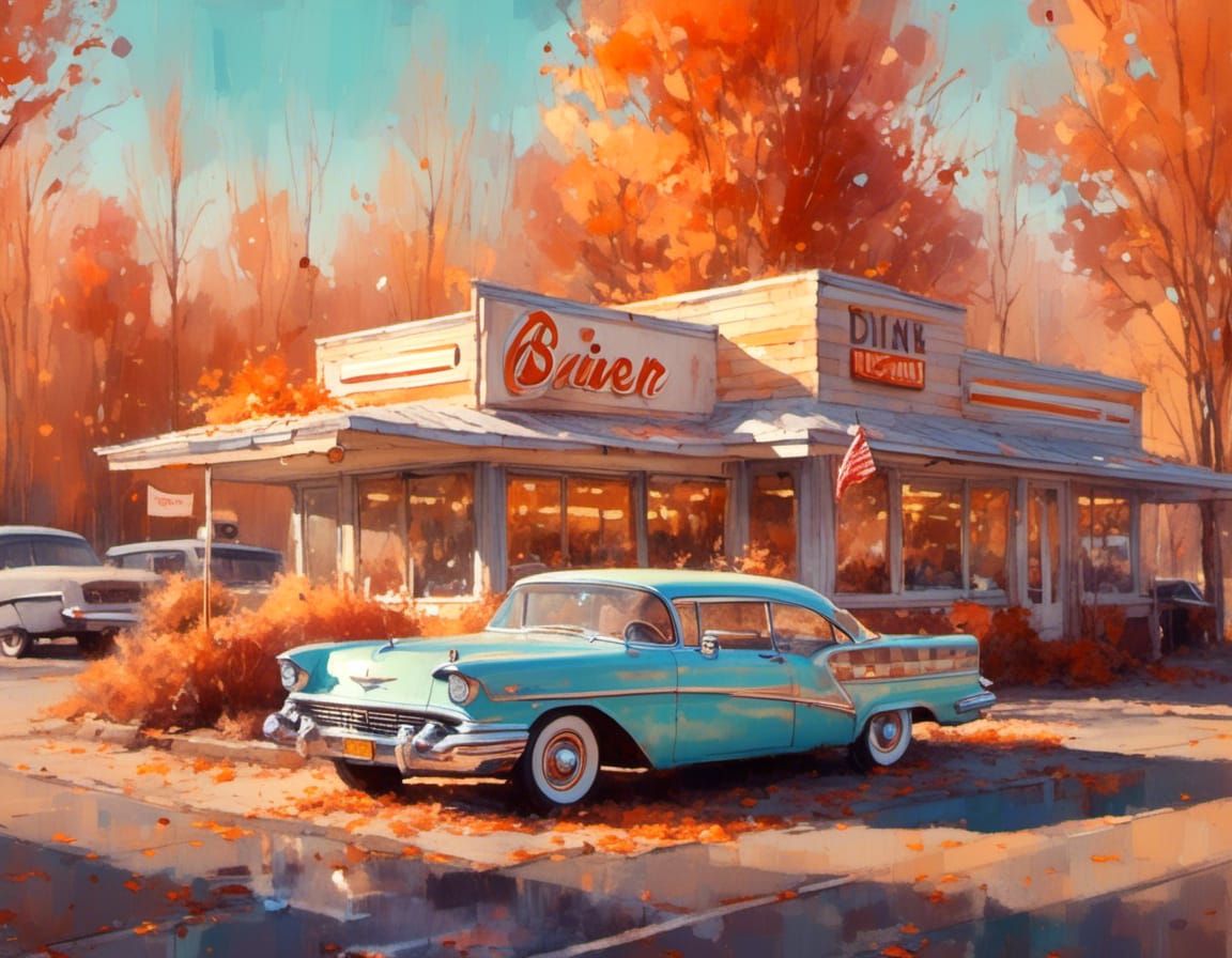 Retro Americana scene