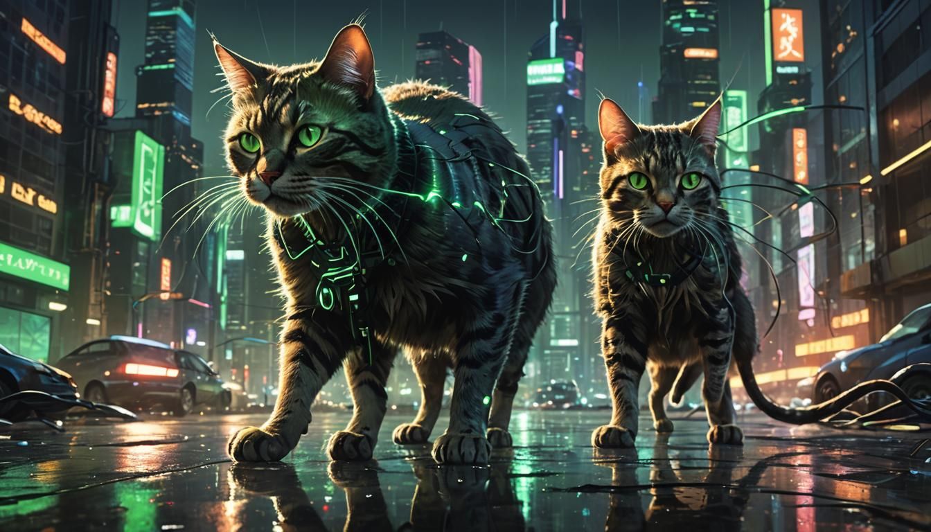 Cat and Mouse Neo-Noir Sci-Fi Battle