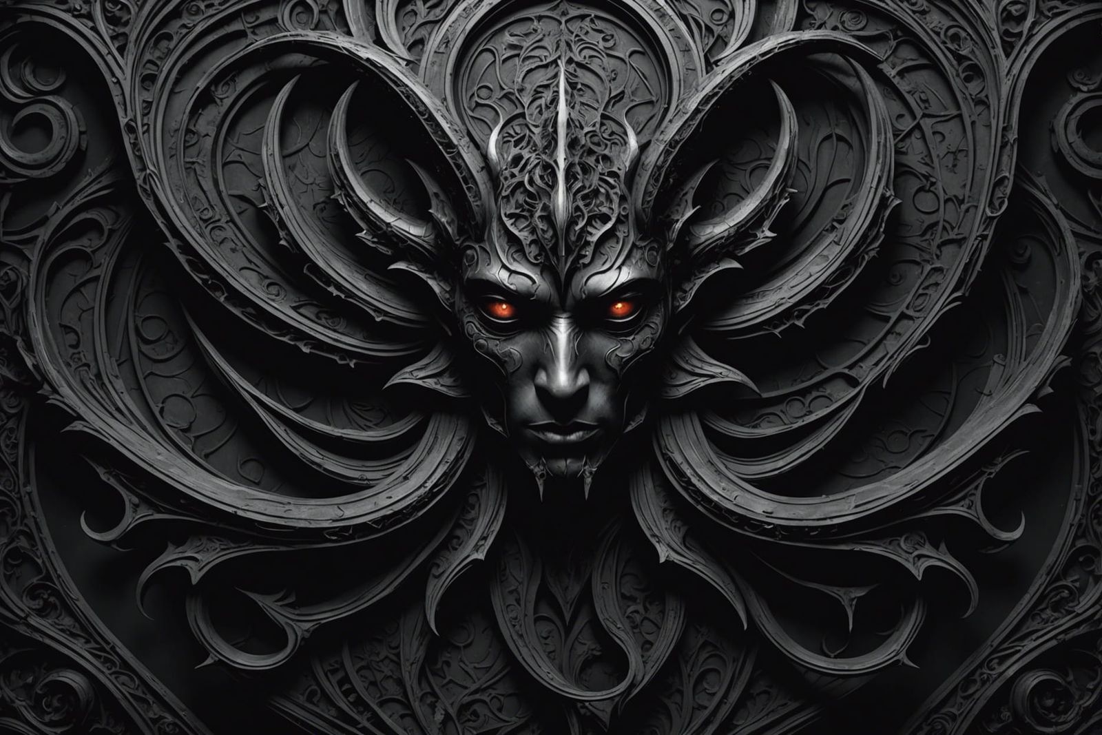 Abstract Exploration of Darkness in Black