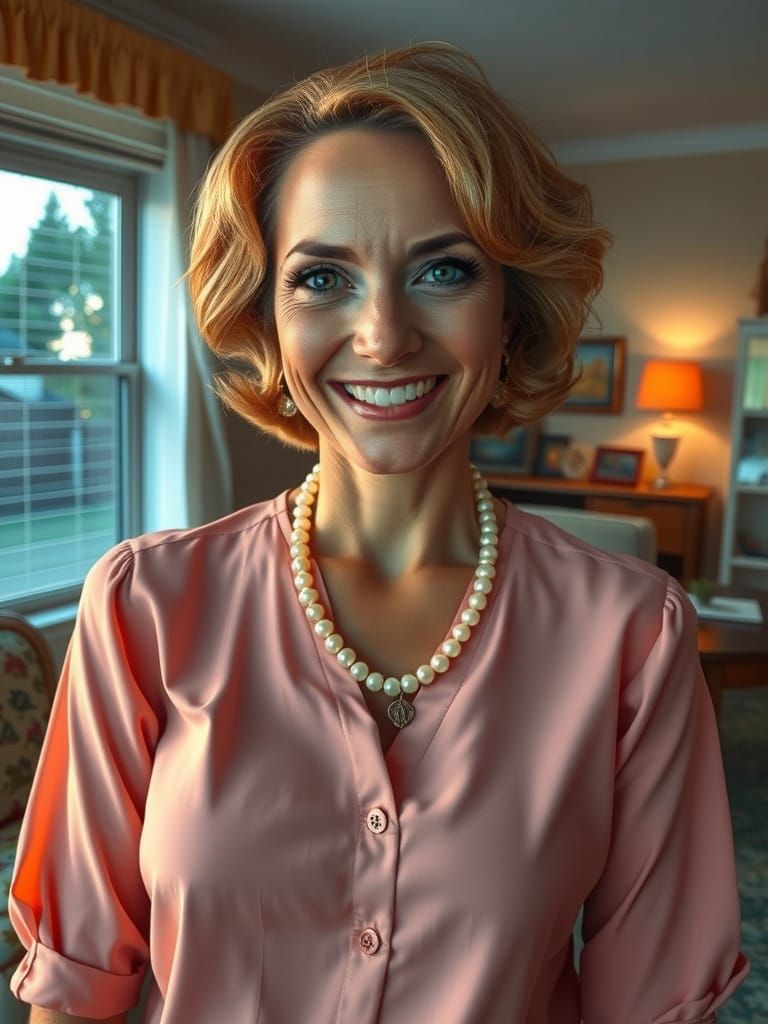 Suburban Homemaker's Unease in Hyperrealistic Art